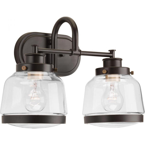 Progress Judson P300081 020 2 75 Watt MED BATH BRACKET in Antique Bronze Finish Model: P300081-020