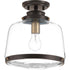 Progress Judson P350074 020 1 75 Watt MED FLUSH MOUNT in Antique Bronze Finish Model: P350074-020