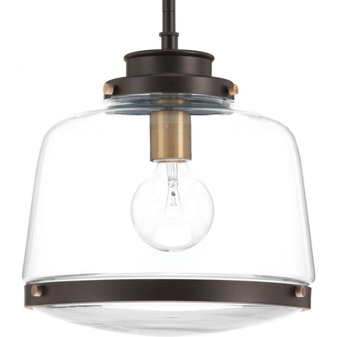 Progress Judson P500061 020 1 75 Watt MED PENDANT in Antique Bronze Finish Model: P500061-020