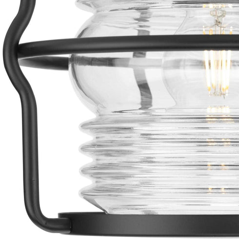Progress Keegan P550133 31M 1 Light FLUSHMT in Matte Black Finish Model: P550133-31M