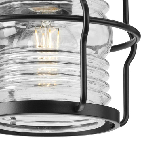 Progress Keegan P560340 31M 1 Light WALL LANTERN in Matte Black Finish Model: P560340-31M