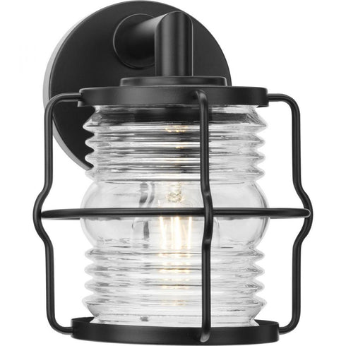 Progress Keegan P560340 31M 1 Light WALL LANTERN in Matte Black Finish Model: P560340-31M