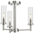 Progress Kellwyn P400250 009 3 60 Watt Cand Chandelier in Brushed Nickel Finish Model: P400250-009