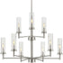 Progress Kellwyn P400252 009 9 60 Watt Cand Chandelier in Brushed Nickel Finish Model: P400252-009