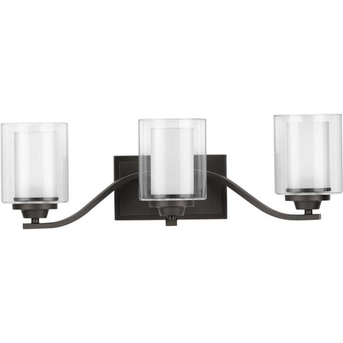 Progress Kene P300122 009 3 75 Watt MED BATH BRACKET in Brushed Nickel Finish Model: P300122-009