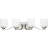 Progress Kene P300123 009 4 75 Watt MED BATH BRACKET in Brushed Nickel Finish Model: P300123-009
