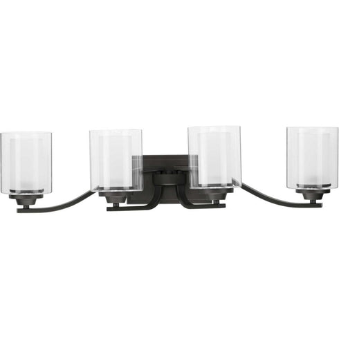 Progress Kene P300123 009 4 75 Watt MED BATH BRACKET in Brushed Nickel Finish Model: P300123-009