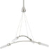 Progress Kylo LED Collection Four Light in Brushed Nickel and Frosted Acrylic Modern Style Chandelier Light Model: P400262-009-30