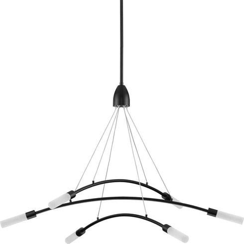 Progress Kylo LED P400263 009 30 6 Light LED CHANDELIER in Brushed Nickel Finish Model: P400263-009-30