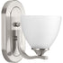 Progress Laird P300095 009 1 100 Watt MED BATH BRACKET in Brushed Nickel Finish Model: P300095-009