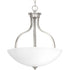 Progress Laird P500071 009 3 100 Watt MED INV PENDANT in Brushed Nickel Finish Model: P500071-009
