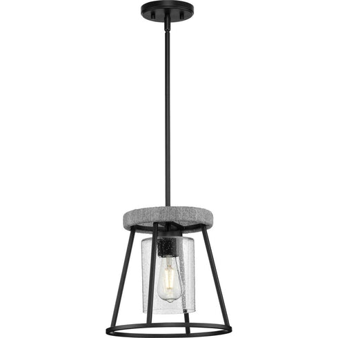 Progress Laramie P500413 31M 1 Light PENDANT in Matte Black Finish Model: P500413-31M