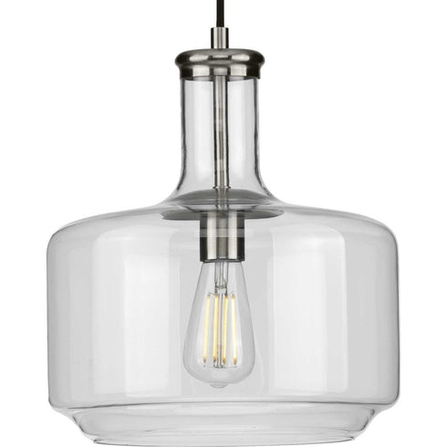 Progress Latrobe P500231 009 1 60 Watt MED PENDANT in Brushed Nickel Finish Model: P500231-009