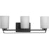 Progress League P300343 009 3 100 Watt MED BATH BRACKET in Brushed Nickel Finish Model: P300343-009