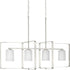 Progress League P400287 009 4 100 Watt MED ISLAND in Brushed Nickel Finish Model: P400287-009
