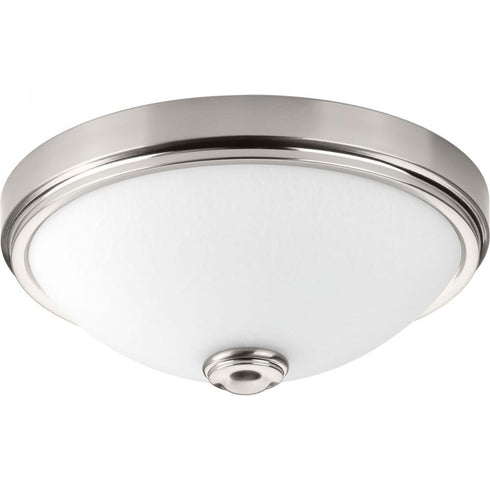 Progress LED Linen P350007 009 30 1 30 Watt 3000K FLUSH MOUNT in Brushed Nickel Finish Model: P350007-009-30