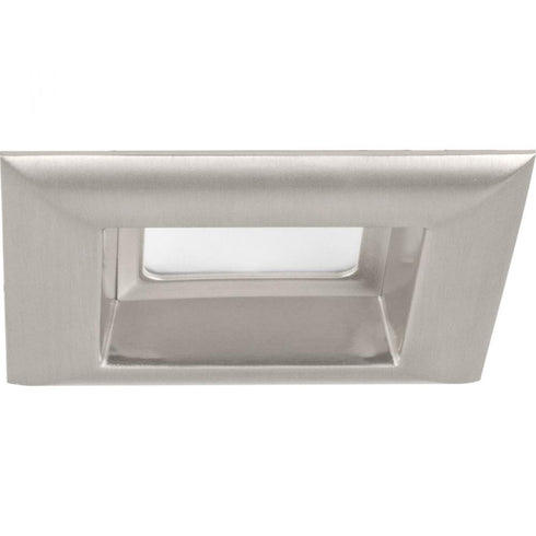 Progress LED Retrofit Square 1 Light 4 Inch LED Square Recessed trim in Brushed Nickel Finish Model: P8180-09-30K