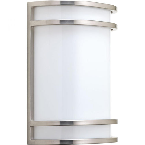 Progress LED Sconce P7088 0930K9 1 17 Watt LED 3000K WALL SCONCE in Brushed Nickel Finish Model: P7088-0930K9