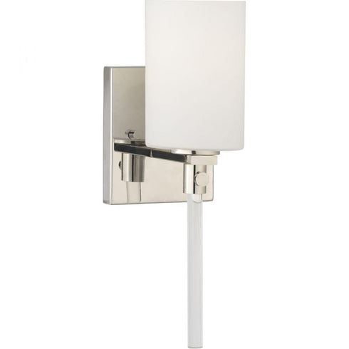 Progress Lisbon P300197 104 1 100 Watt MED BATH BRACKET in Polished Nickel Finish Model: P300197-104