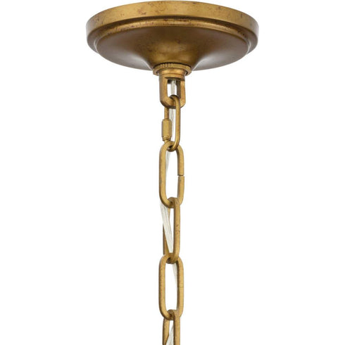 Progress Loretta Collection 28.25 in. Nine Light in Gold Ombre Transitional Chandelier Model: P400365-204