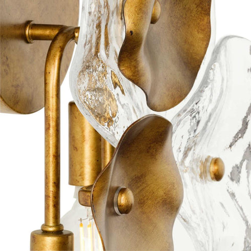 Progress Loretta Collection Four Light in Gold Ombre Transitional Wall Sconce Model: P710124-204