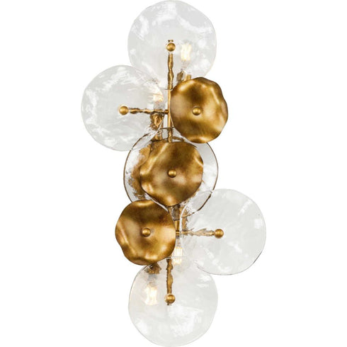 Progress Loretta Collection Four Light in Gold Ombre Transitional Wall Sconce Model: P710124-204