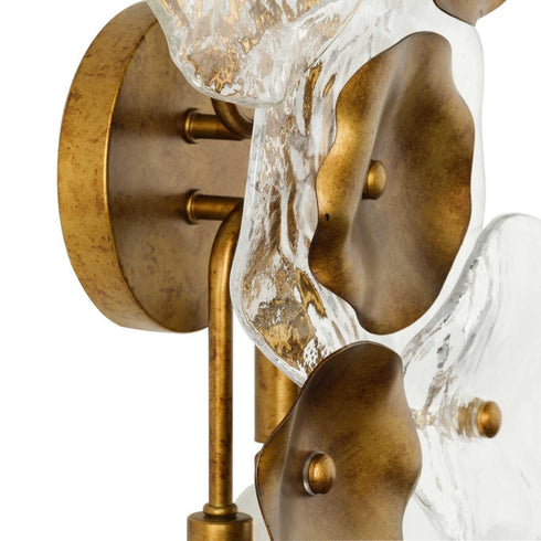 Progress Loretta Collection Four Light in Gold Ombre Transitional Wall Sconce Model: P710124-204