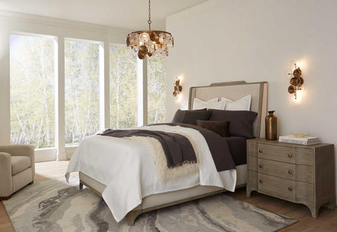 Progress Loretta Collection Six Light in Gold Ombre Transitional Chandelier Model: P400364-204