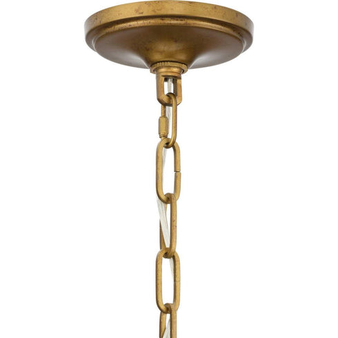 Progress Loretta Collection Six Light in Gold Ombre Transitional Chandelier Model: P400364-204