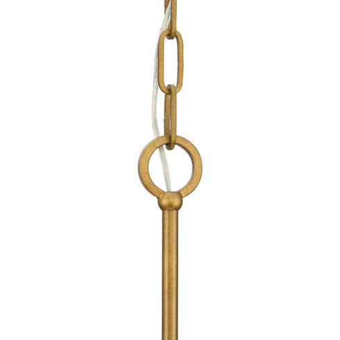 Progress Loretta Collection Six Light in Gold Ombre Transitional Chandelier Model: P400364-204