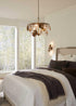 Progress Loretta Collection Six Light in Gold Ombre Transitional Chandelier Model: P400364-204