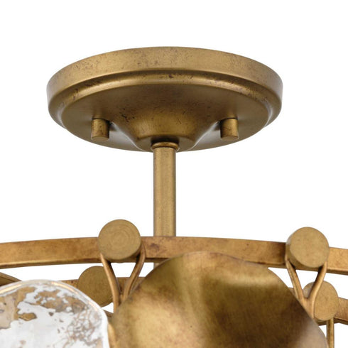Progress Loretta Collection Three Light in Gold Ombre Transitional Pendant Model: P500442-204