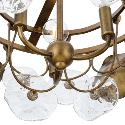 Progress Loretta Collection Three Light in Gold Ombre Transitional Pendant Model: P500442-204