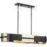 Progress Lowery P400352 031 4 Light LINEAR CHAND in Textured Black Finish Model: P400352-031