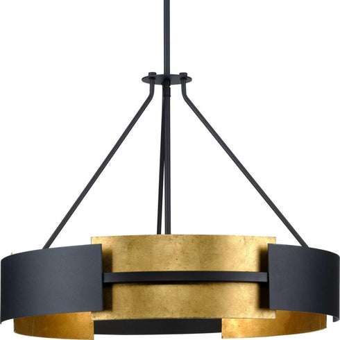 Progress Lowery P500330 031 5 60 Watt MED PENDANT in Textured Black Finish Model: P500330-031