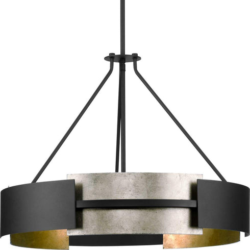 Progress Lowery P500330 31M 5 Light PENDANT in Matte Black Finish Model: P500330-31M