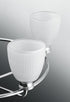 Progress Lucky Collection Four Light in Brushed Nickel White Prismatic Glass Coastal Bath Vanity Light Model: P2118-09