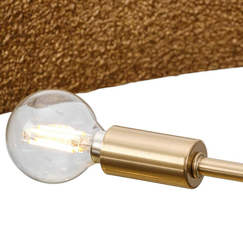 Progress Lusail Collection 5 Light in Soft Gold Luxe Industrial Chandelier Model: P400357-205