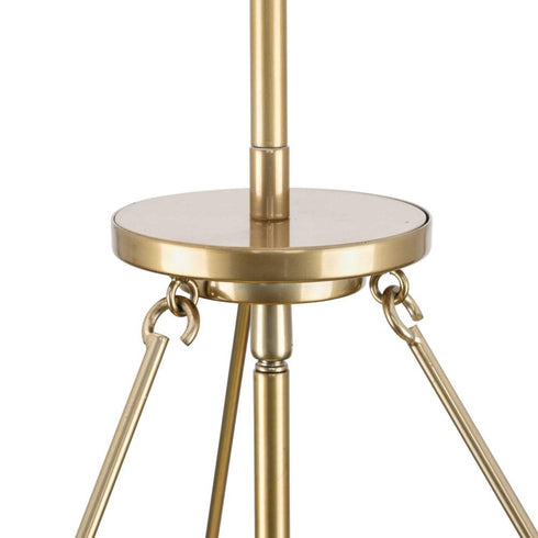 Progress Lusail Collection 5 Light in Soft Gold Luxe Industrial Chandelier Model: P400357-205