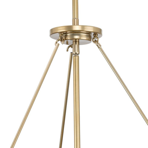 Progress Lusail Collection 5 Light in Soft Gold Luxe Industrial Chandelier Model: P400357-205