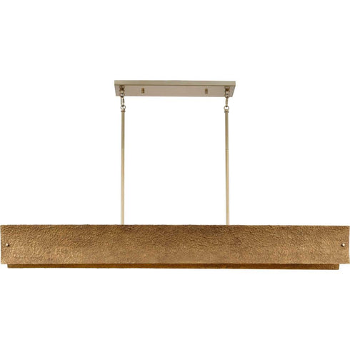 Progress Lusail Collection Eight Light in Soft Gold Luxe Industrial Island Light Model: P400369-205