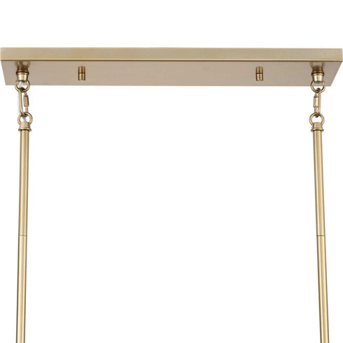 Progress Lusail Collection Eight Light in Soft Gold Luxe Industrial Island Light Model: P400369-205