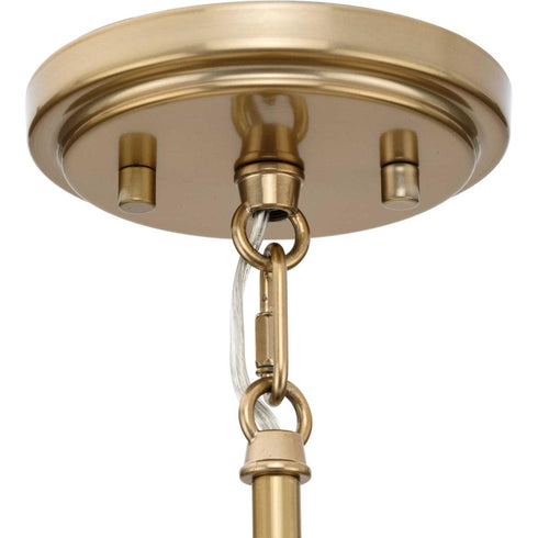 Progress Lusail Collection Four Light in Soft Gold Luxe Industrial Pendant Model: P500437-205