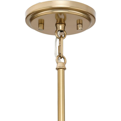 Progress Lusail Collection Four Light in Soft Gold Luxe Industrial Pendant Model: P500437-205