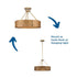 Progress Lusail Collection Four Light in Soft Gold Luxe Industrial Pendant Model: P500437-205