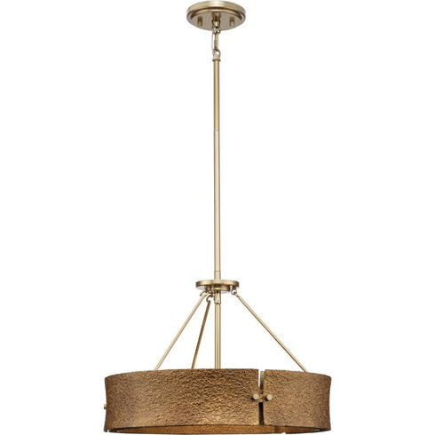 Progress Lusail Collection Four Light in Soft Gold Luxe Industrial Pendant Model: P500437-205