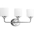 Progress Lynzie P2803 15 3 100 Watt MED BATH BRKT in Polished Chrome Finish Model: P2803-15