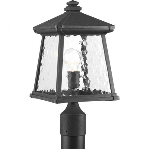Progress Mac Collection One Light Post Lantern in Textured Black Finish Model: P5459-31