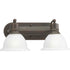 Progress Madison P3162 09 2 100 Watt MED BATH BRKT in Brushed Nickel Finish Model: P3162-09