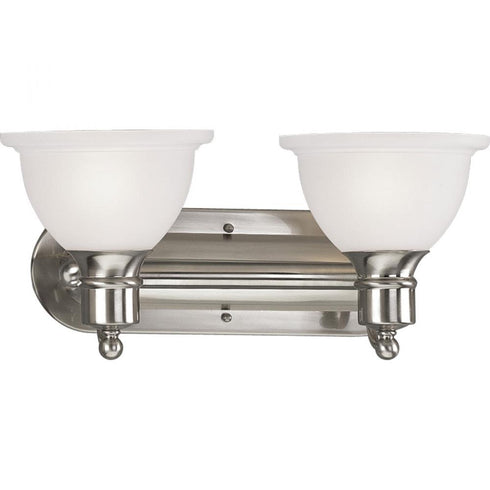 Progress Madison P3162 09 2 100 Watt MED BATH BRKT in Brushed Nickel Finish Model: P3162-09